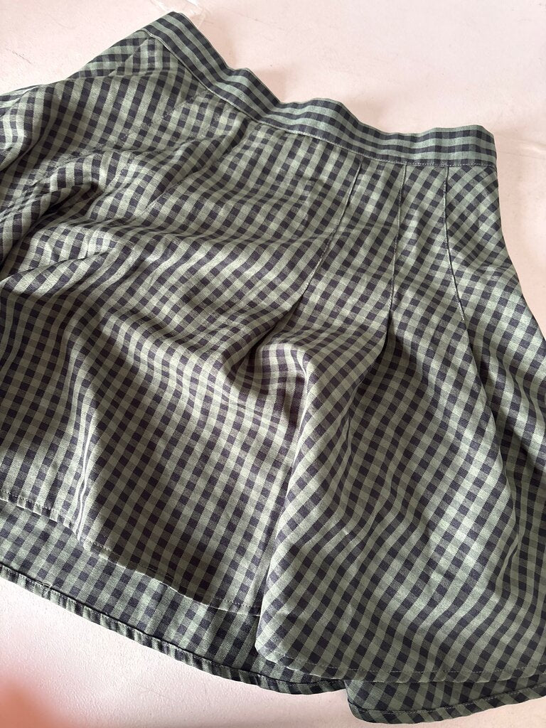 Listicle Gingham Skirt