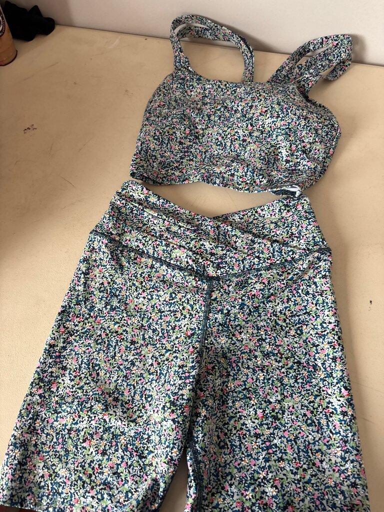 SAGE Collective Floral Sports Bra and Leggings Set