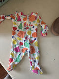 Fruit Patterned Baby Onesie