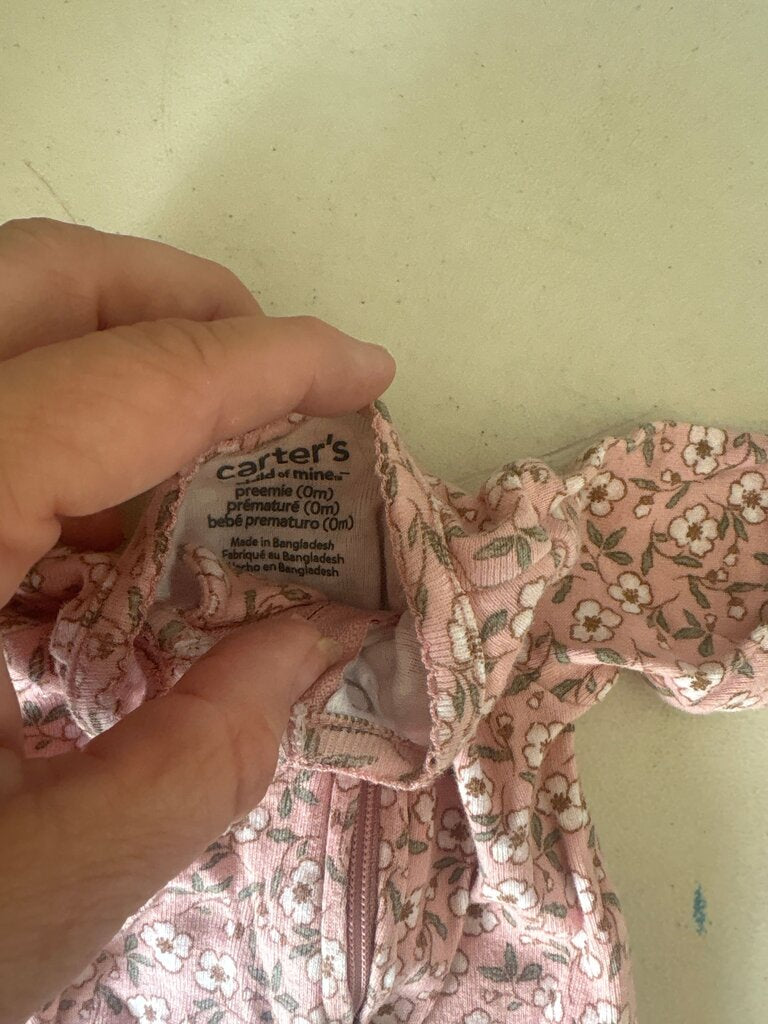Carter's Preemie Floral Footed Pajama