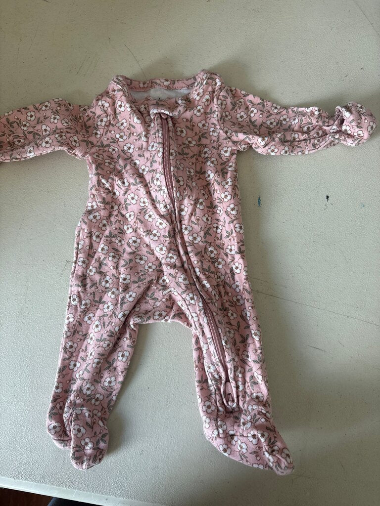 Carter's Preemie Floral Footed Pajama