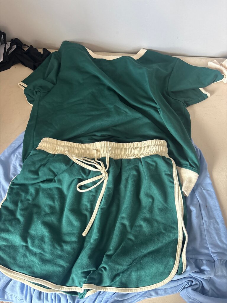 Green T-shirt and Shorts Set