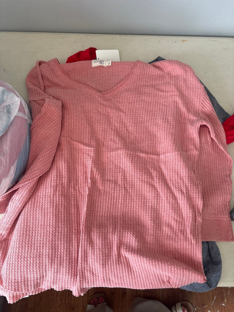 Terra & Sky Waffle Knit Top