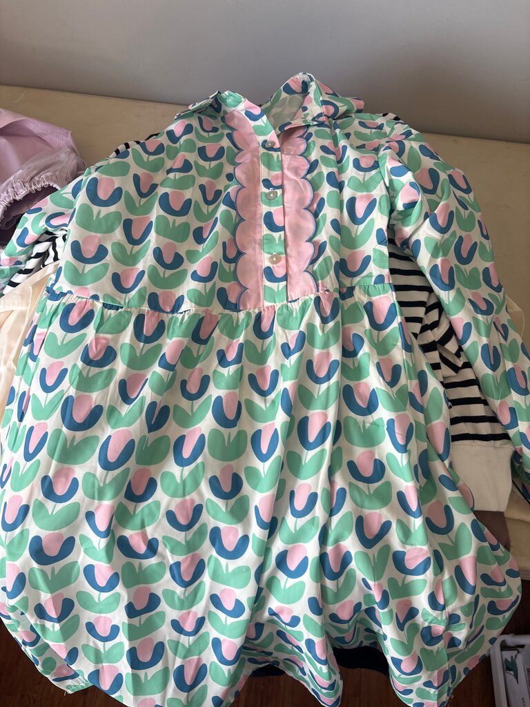 Colorful Flower Print Dress