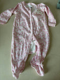 Pink Floral Baby Onesie