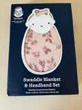 Gerber Swaddle Blanket & Headband Set