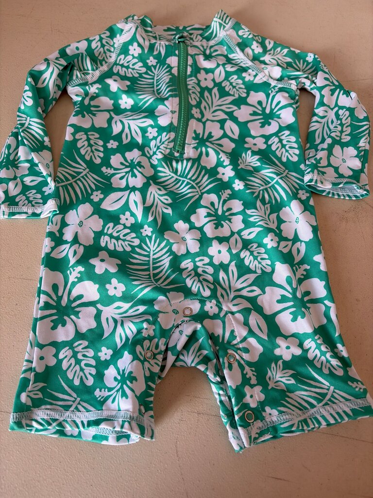 Wonder Nation Floral Pattern Baby Sunsuit