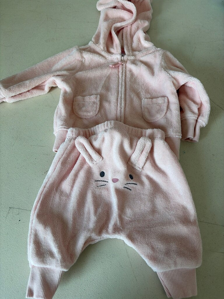 Carter's Pink Bunny Hoodie and Pants Set