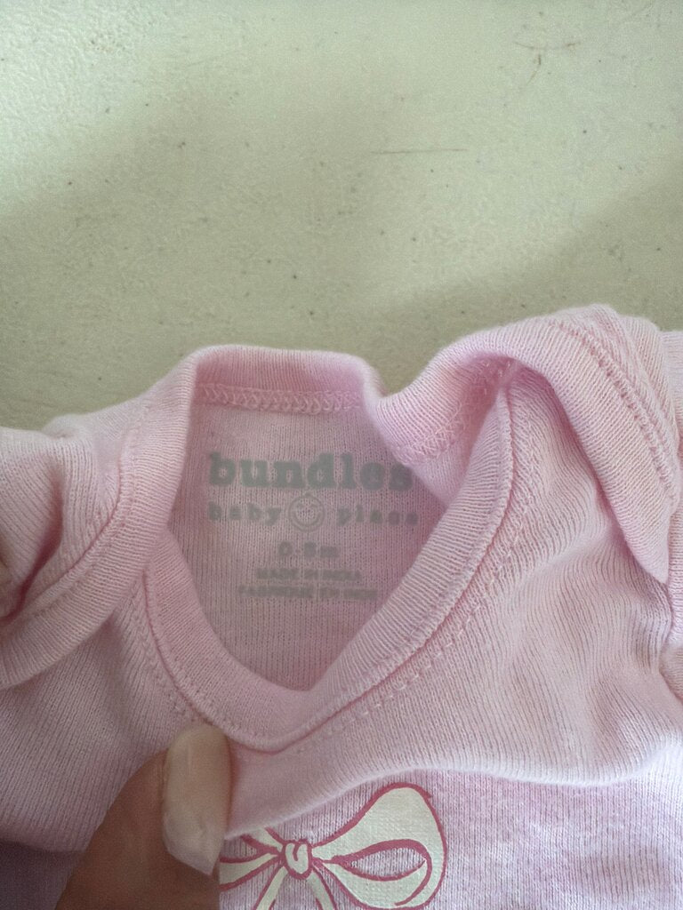 Adorable Pink Baby Bodysuit