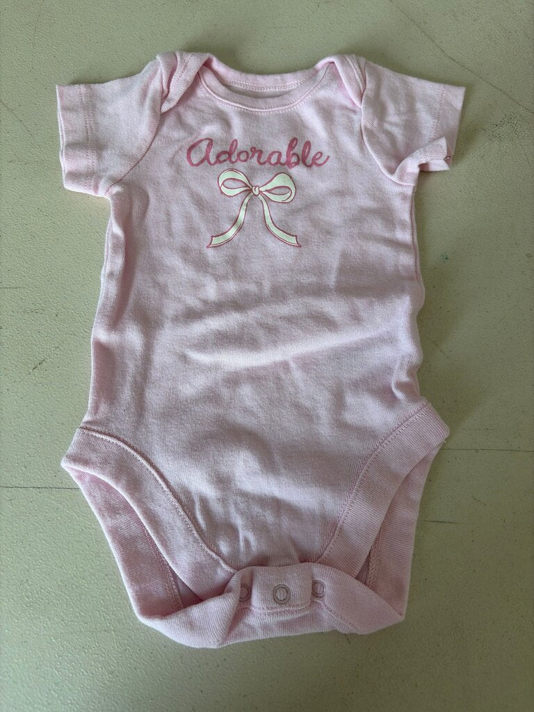 Adorable Pink Baby Bodysuit