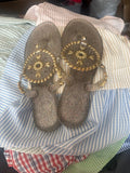 Glittery Gold Sandals