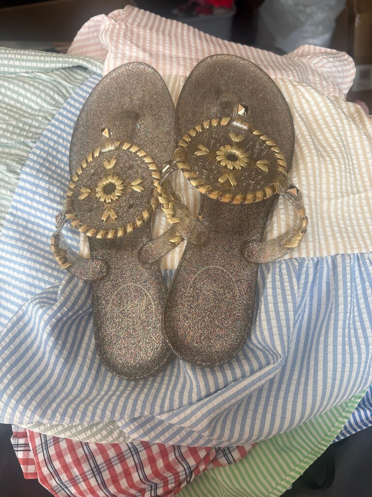 Glittery Gold Sandals