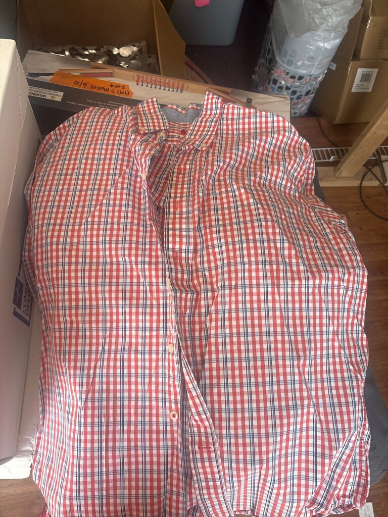 IZOD Red and Blue Checkered Shirt