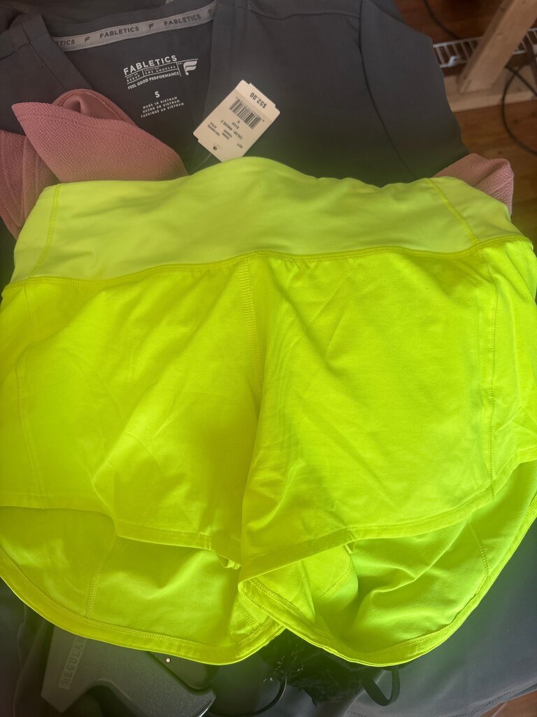 Fabletics Women's Yellow Sports Shorts