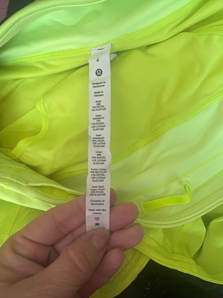 Fabletics Women's Yellow Sports Shorts