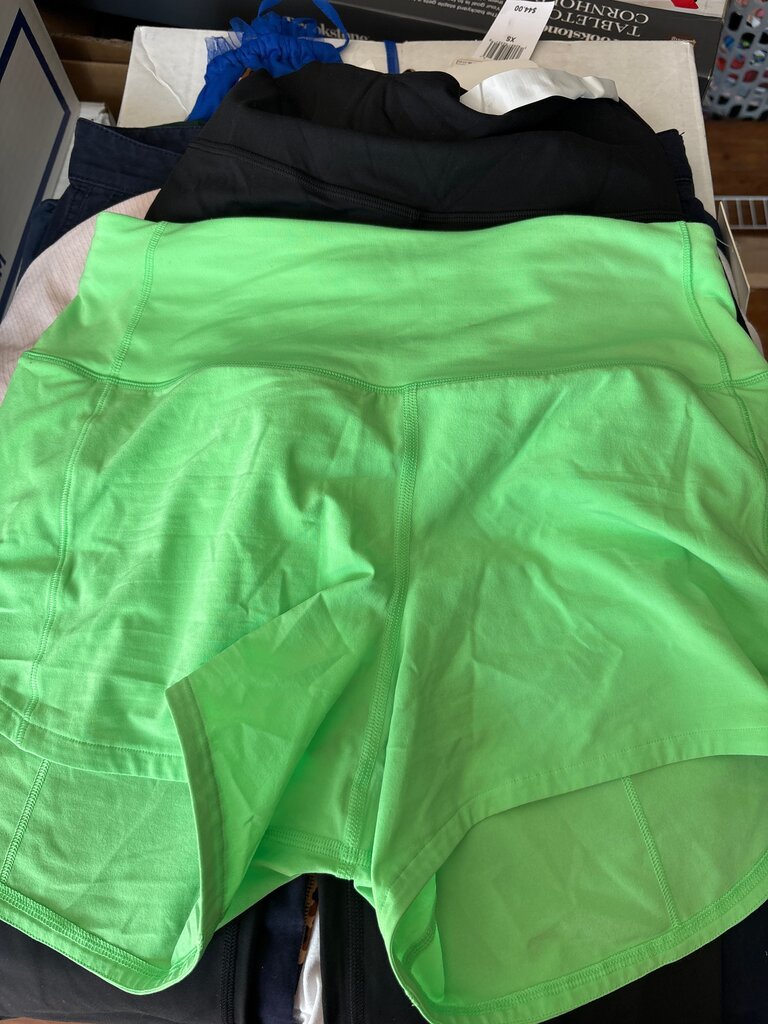 Women's Athletic Shorts in Neon Green