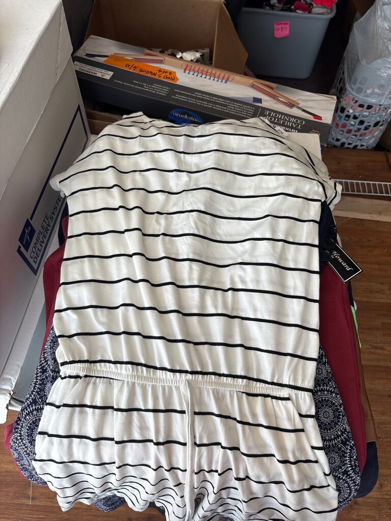 Striped Peplum Top