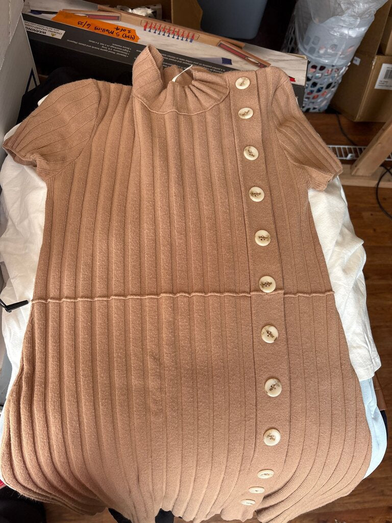 Free People Ribbed Button-Up Dress