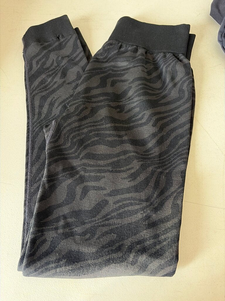 Black Zebra Print Leggings