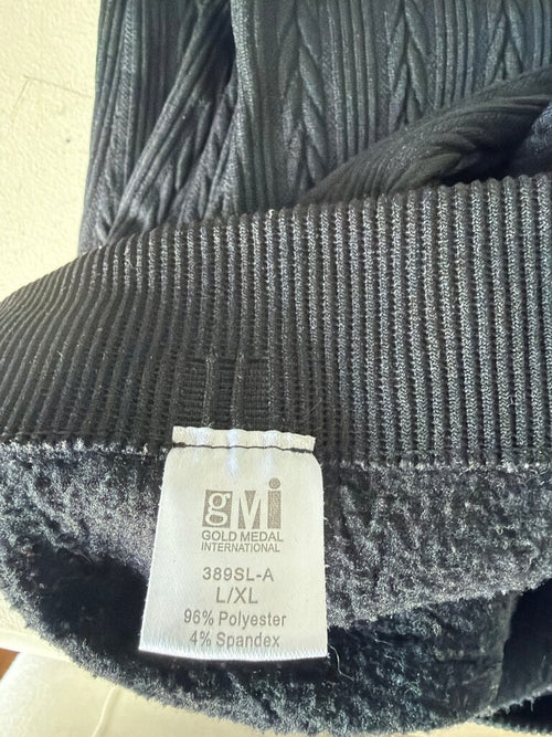Black Cable Knit Leggings