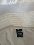 SHEIN White Frilled Shorts