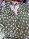Crown & Ivy Floral Green Blouse