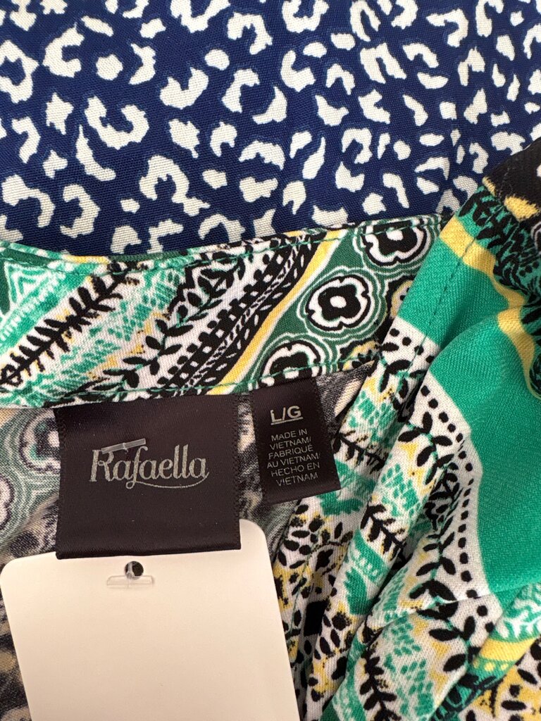 Rafaella Large Green Print Dress