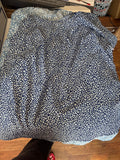 Navy and White Spot Print Dress