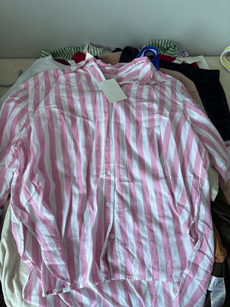 Lola River Striped Button-Up Shirt