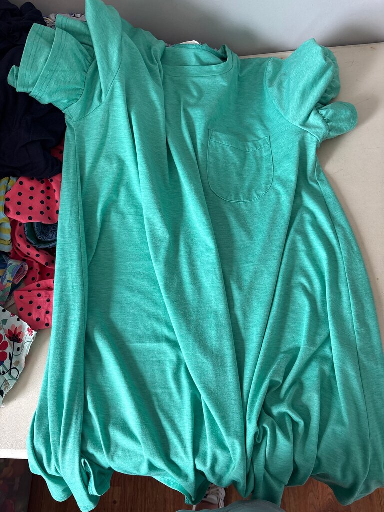 Women's Teal T-Shirt Dress