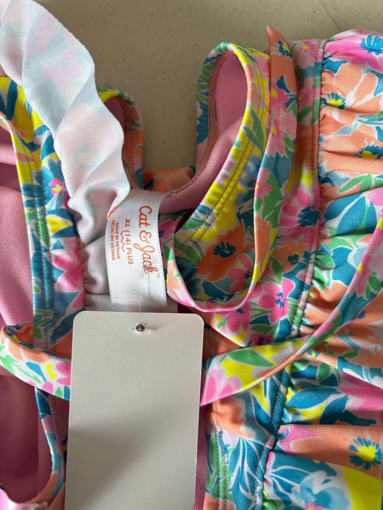 Cat & Jack Floral One-Piece Swimsuit
