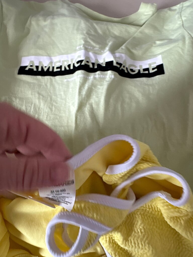 American Eagle Yellow One-Piece Swimsuit