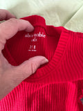 Abercrombie Kids Red Ribbed Sweater