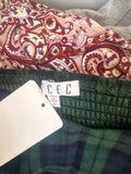 C&C Plaid Puff Sleeve Dress