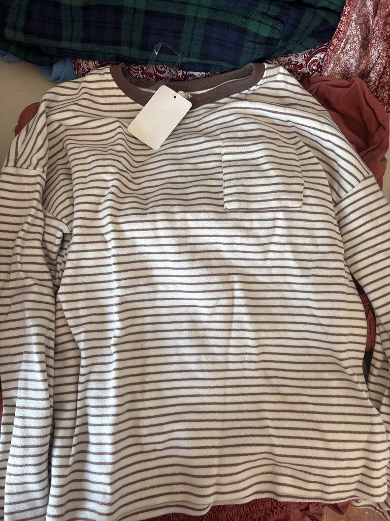 Hayden Girls Striped Long Sleeve T-Shirt
