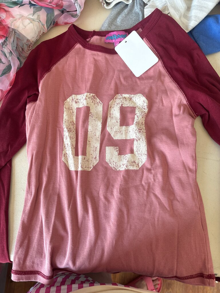 Easily Styled Pink and Maroon Long Sleeve T-Shirt