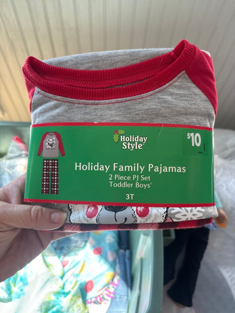 Holiday Family Pajamas 2 Piece PJ Set for Toddler Boys