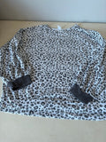 Leopard Print Long Sleeve Top