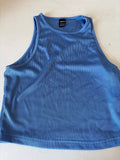 SHEIN Blue Ribbed Tank Top