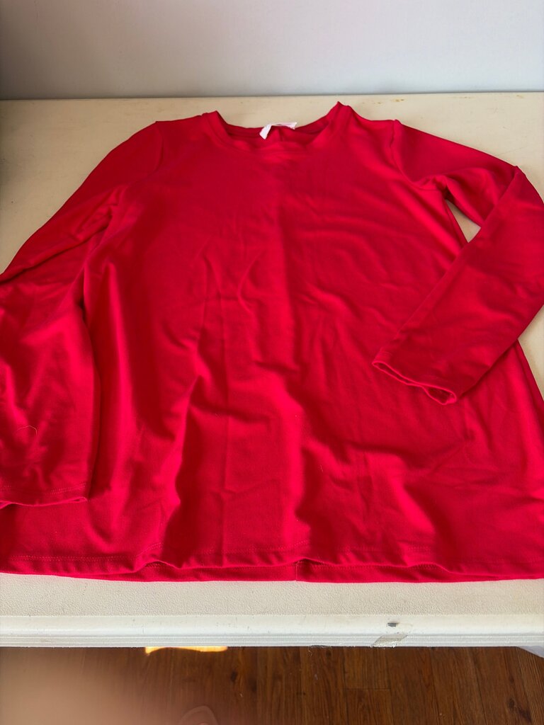 Zenana Red Long Sleeve Top
