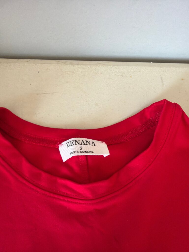 Zenana Red Long Sleeve Top