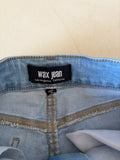 Wax Jean Distressed Denim Shorts