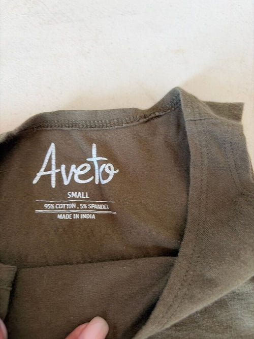 Aveto Women's Small Olive Green Tank Top