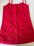 Red Spaghetti Strap Tank Top