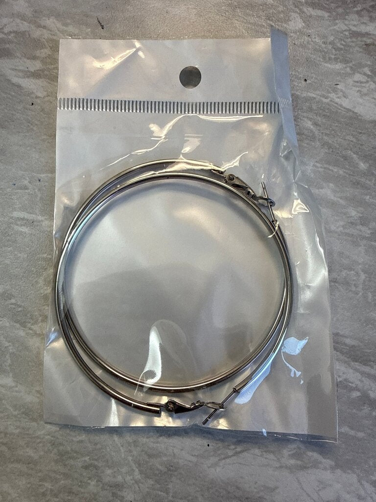 Silver Hoop Earrings