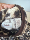 Leopard Print Fleece Pullover