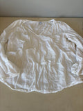 Old Navy Petite White Long Sleeve Top