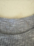 American Eagle Gray Ribbed Top