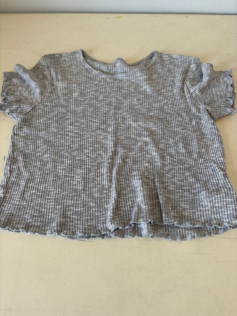 American Eagle Gray Ribbed Top