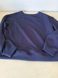 Navy Patterned Sweater and Sweatpants Set